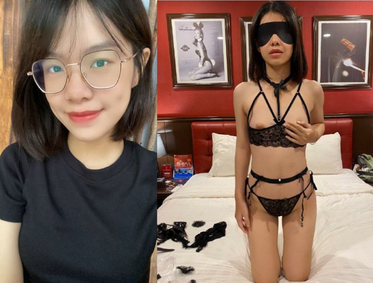 Bạo dâm em sinh viên gầy nhưng dâm