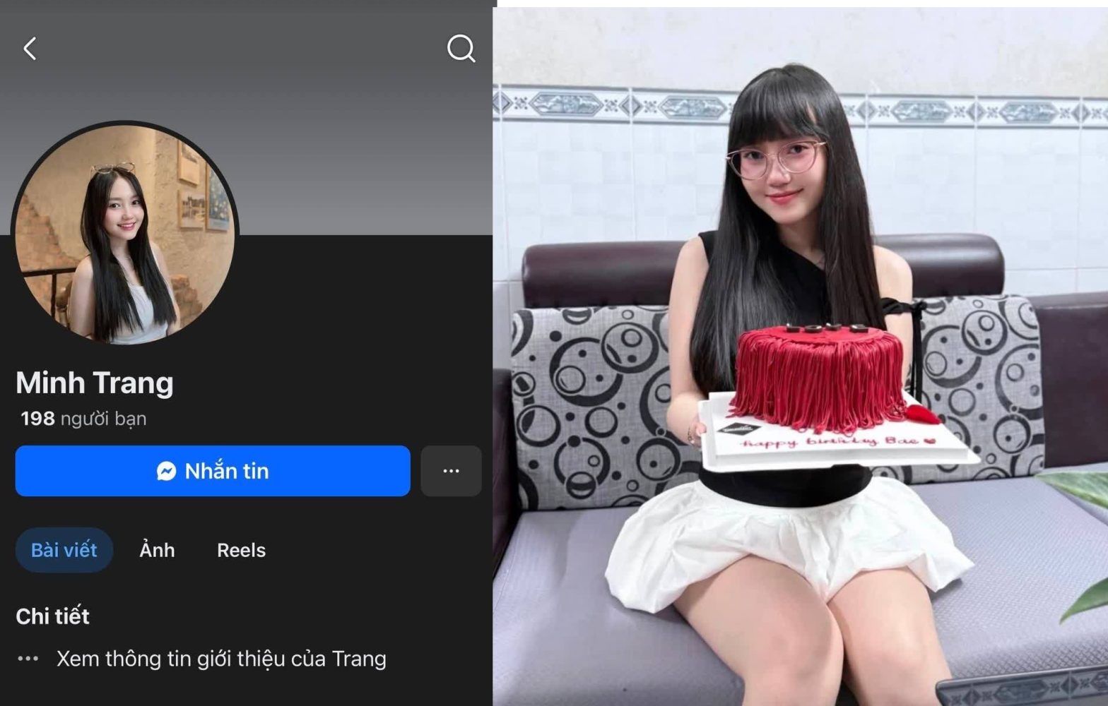 Sinh nhật đáng nhớ của Minh Trang với con cu to